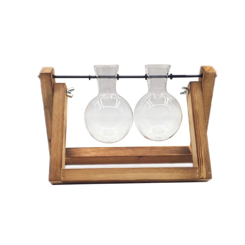 Hydroponic Wooden Frame Plant Terrariums