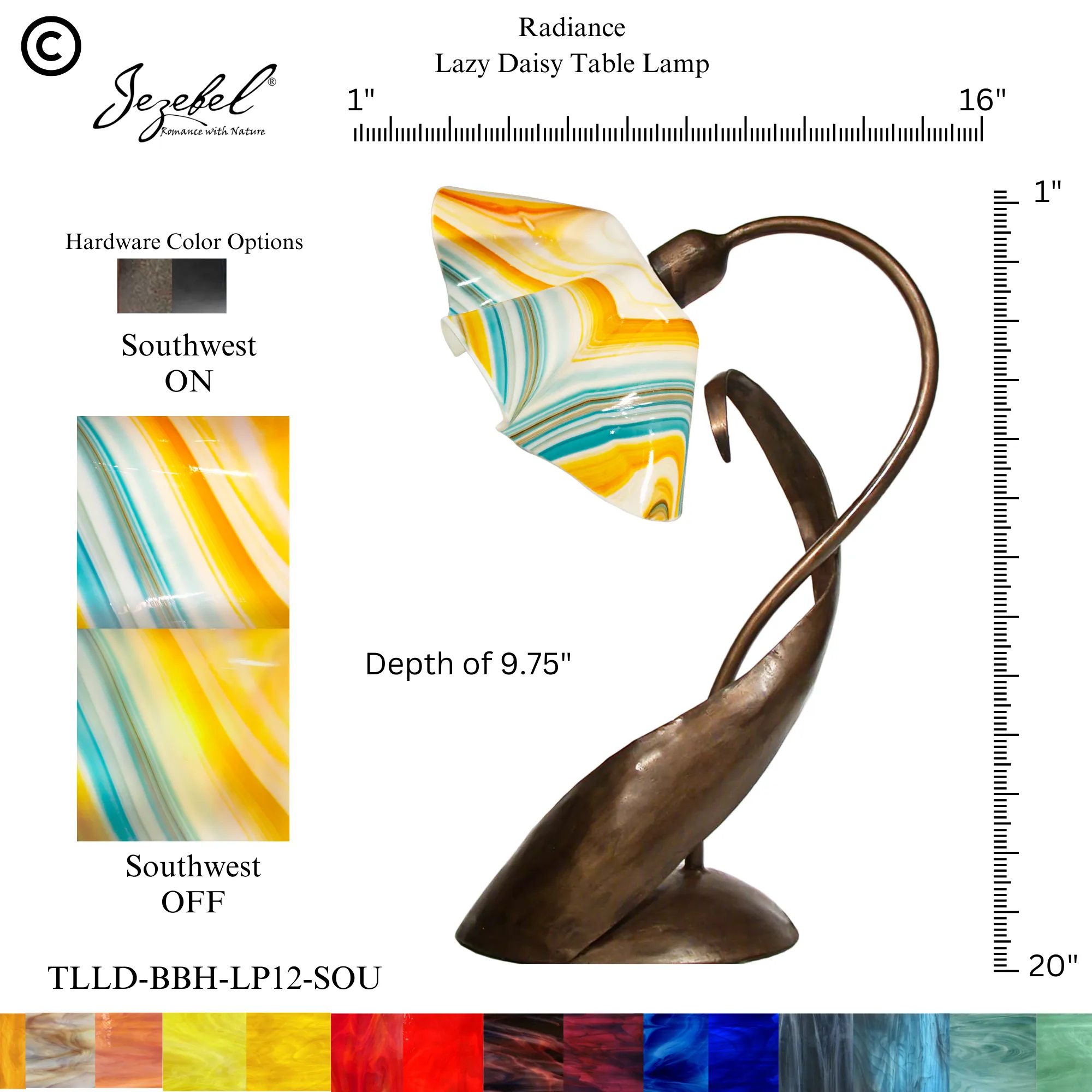 Jezebel® Lily Lazy Daisy Table Lamp