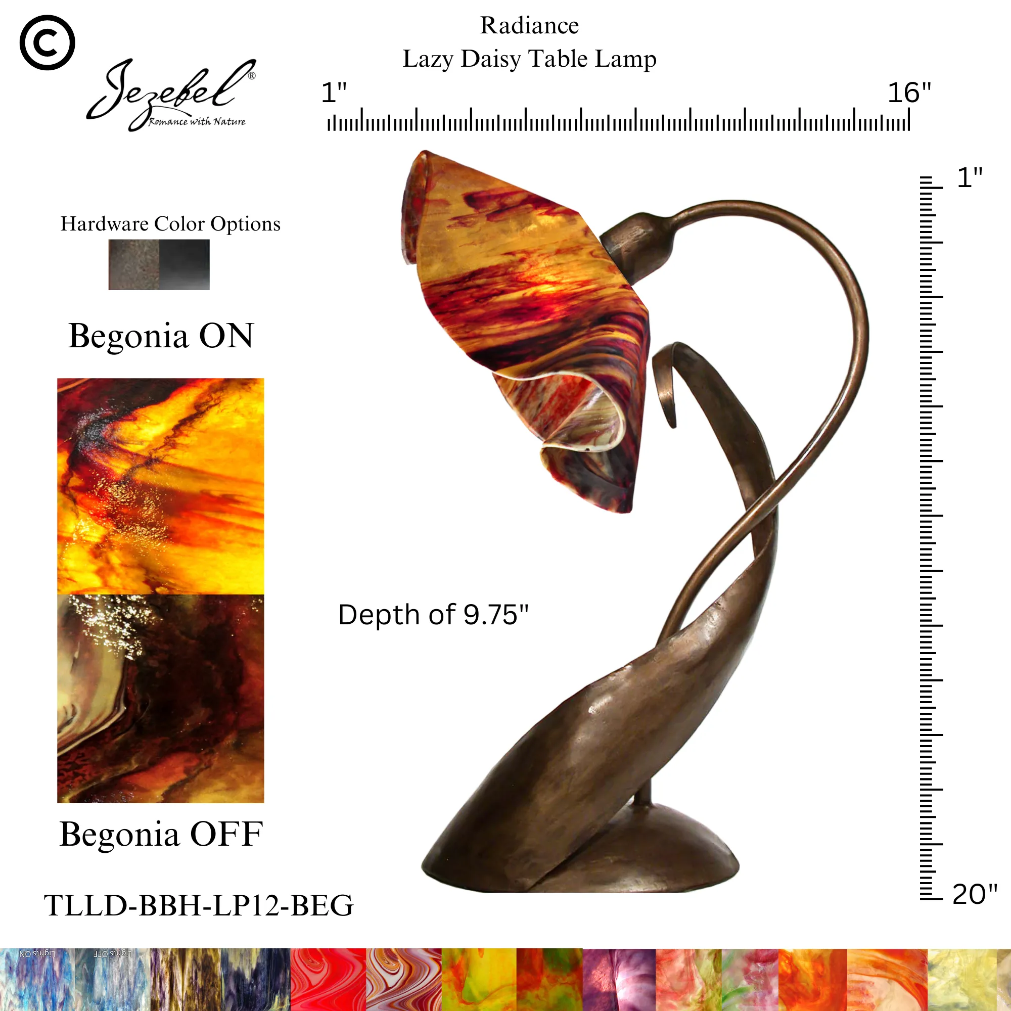 Jezebel® Lily Lazy Daisy Table Lamp