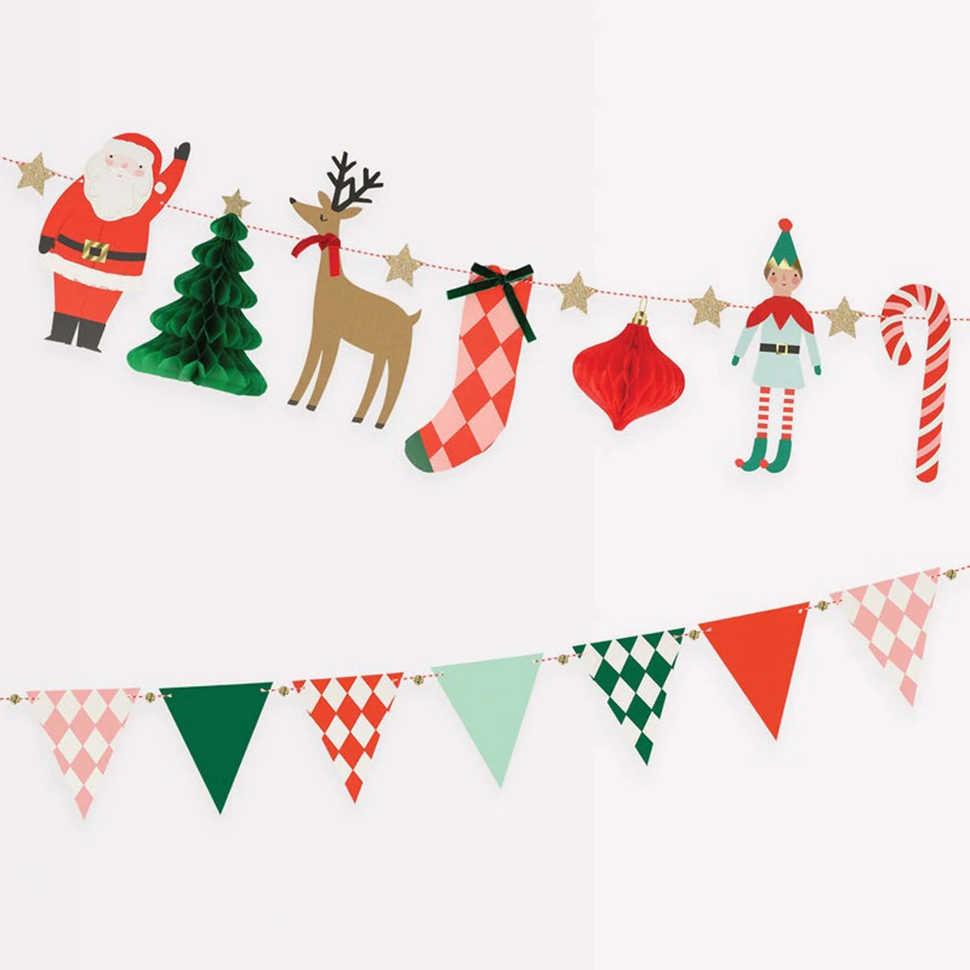Jolly Christmas Garlands, 2 Count