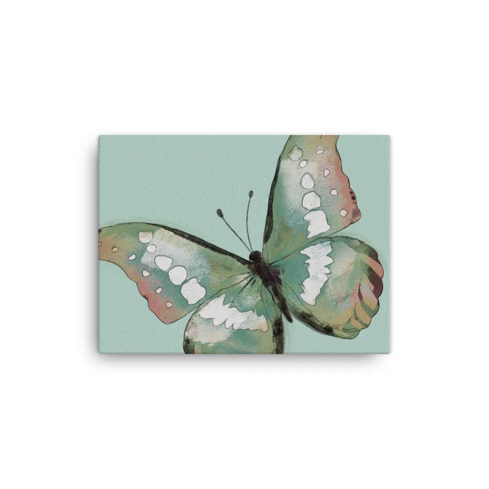 Joyful Butterfly Contemporary Ready-to-Hang Premium Wrapped Wood Frame Art - Designed by Michigan Artists