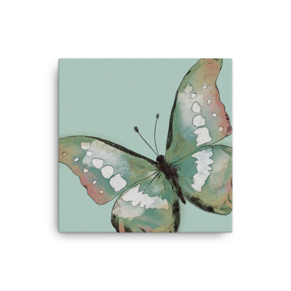 Joyful Butterfly Contemporary Ready-to-Hang Premium Wrapped Wood Frame Art - Designed by Michigan Artists