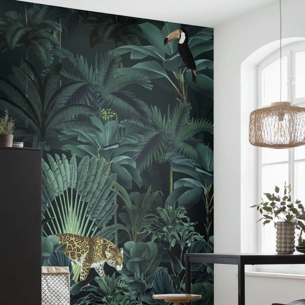 Jungle Night Mural Wallpaper