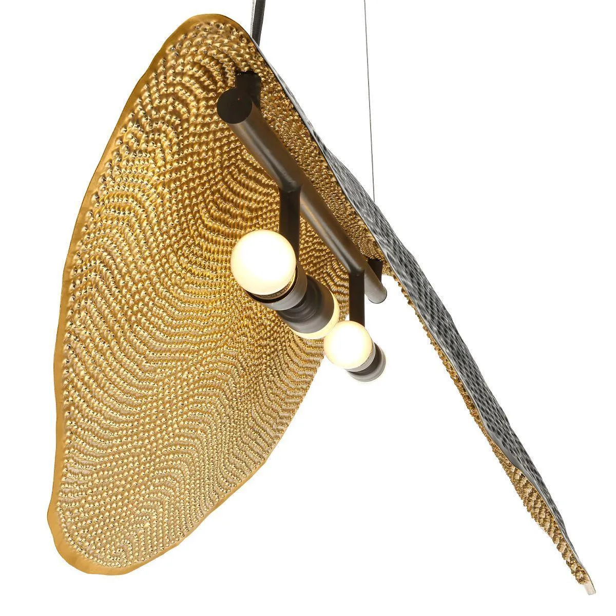 Lahar 4 Lights 36 in. Chandelier Gold & Bronze Finish