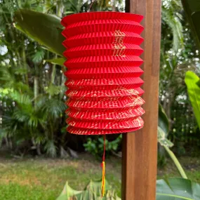 Large Red/Gold Chinese Printed Lanterns - Pack of 12