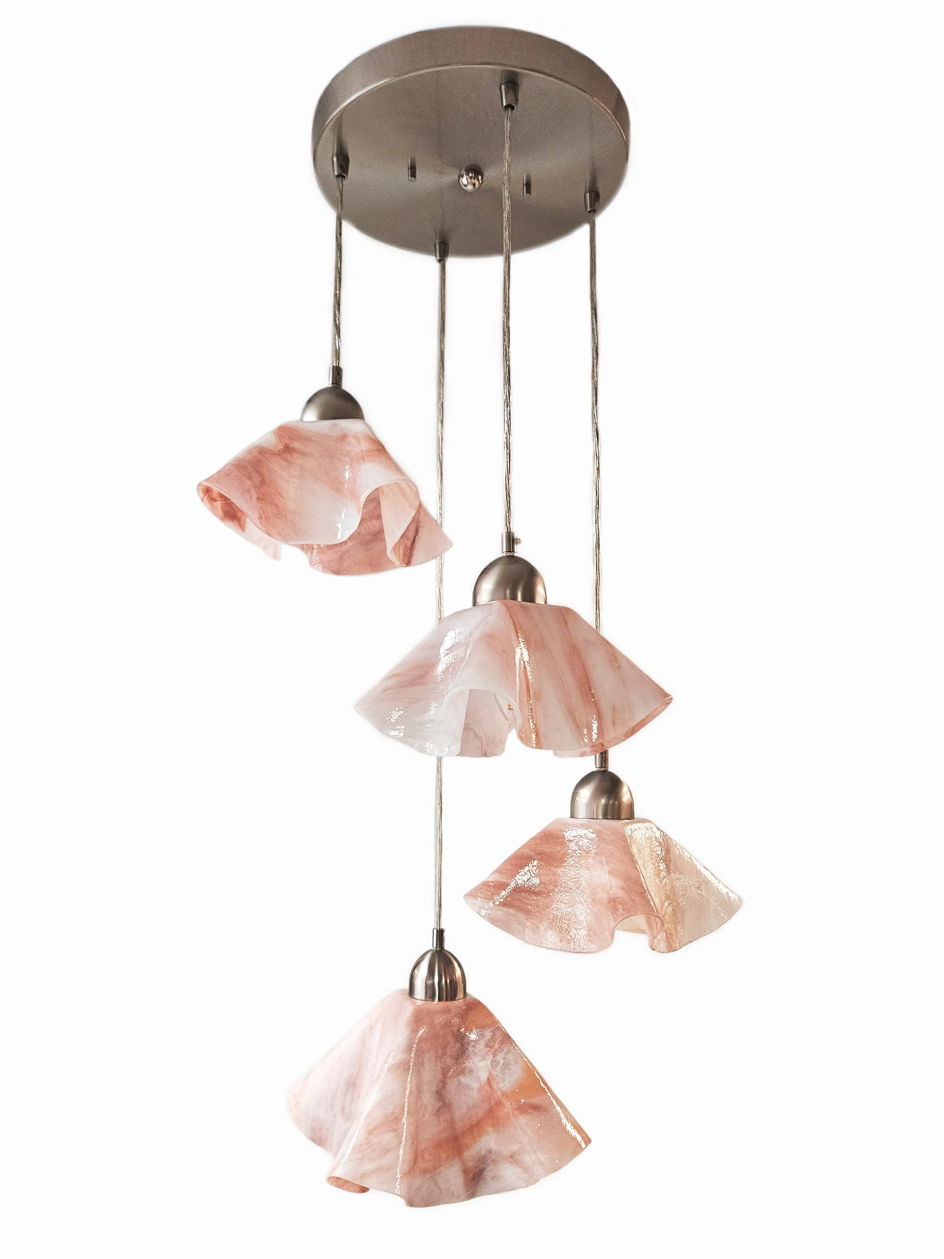 Lily Four-Pendant Rain Chandelier