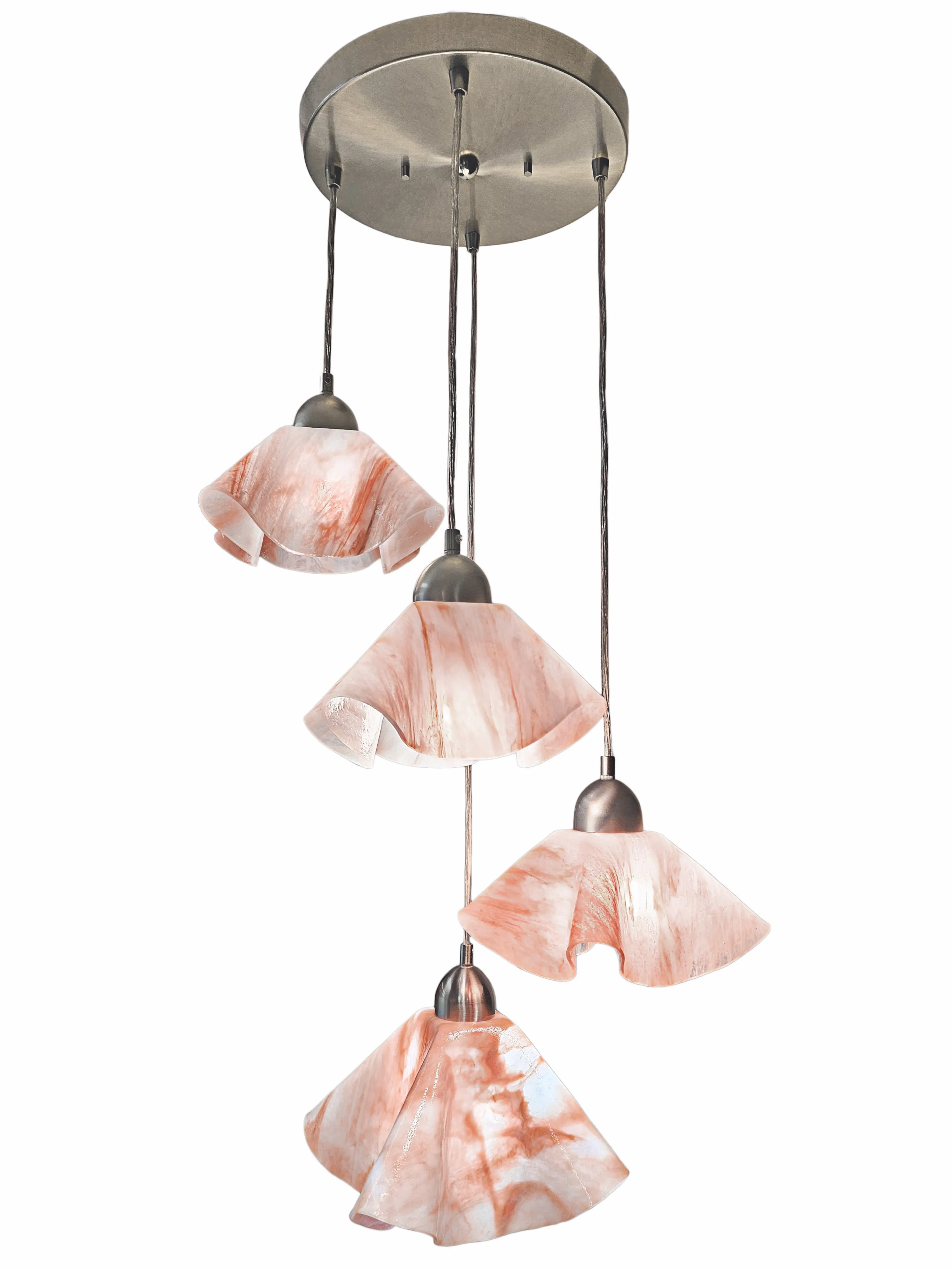 Lily Four-Pendant Rain Chandelier