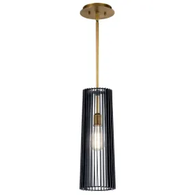 Linara 6 in. Pendant Light Black Finish