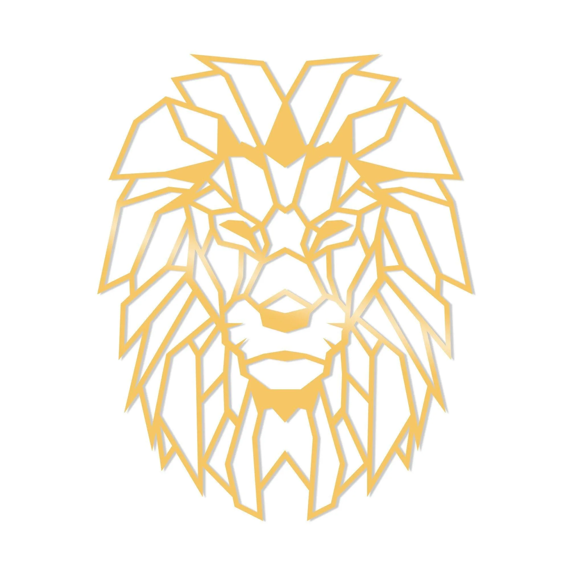 LION METAL DECOR - GOLD Wall Art