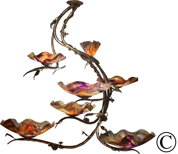 Magnolia Seven Blossom Chandelier