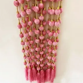 Mappa Decorative Ball Garlands Door Hangings (5 ft, Multicolour), Balls, Pink Color