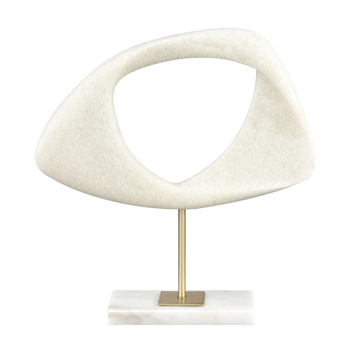 Marble, Resin, & Brass Midcentury Modern Sculptures