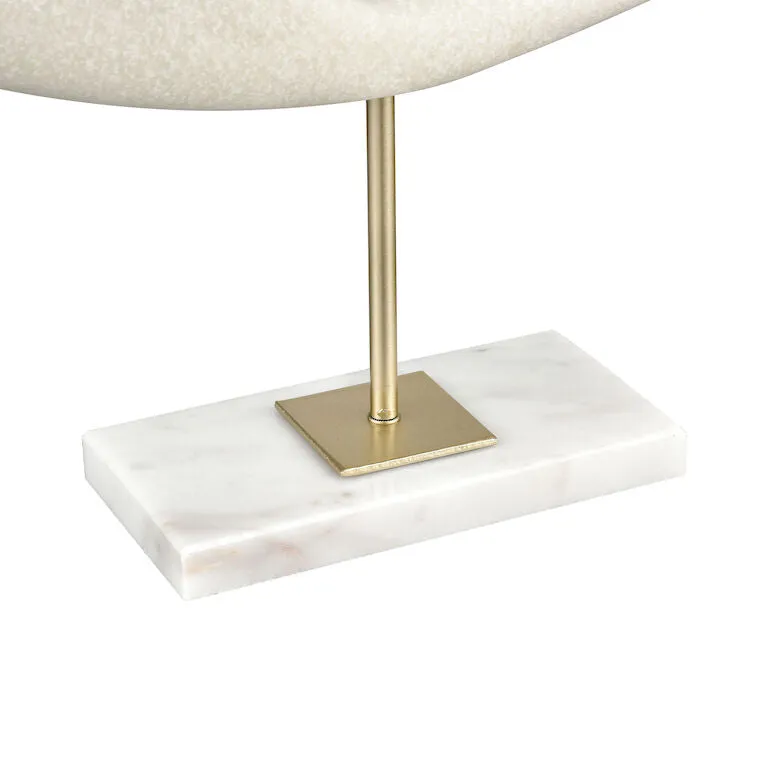 Marble, Resin, & Brass Midcentury Modern Sculptures