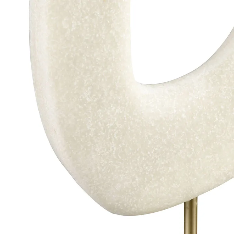 Marble, Resin, & Brass Midcentury Modern Sculptures