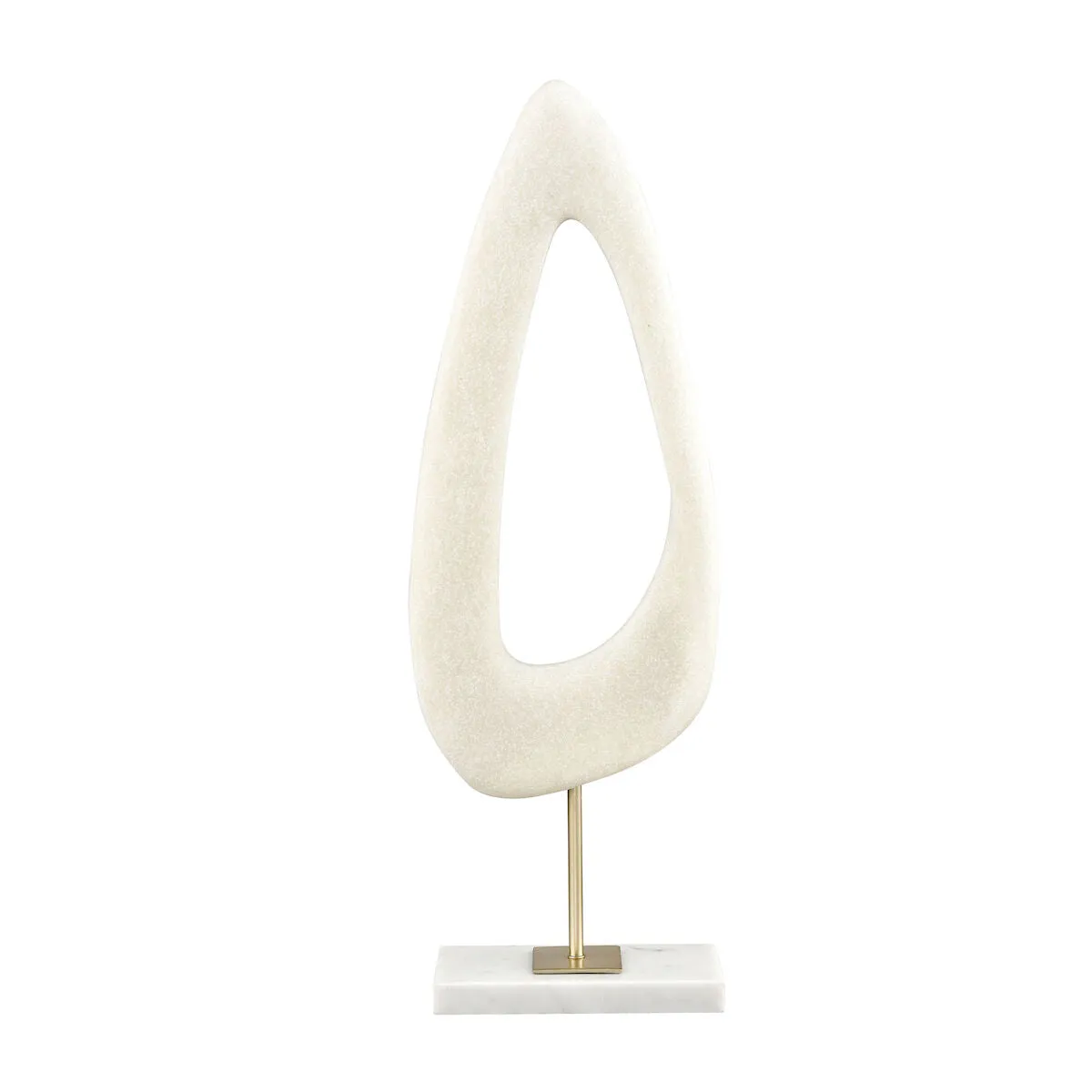 Marble, Resin, & Brass Midcentury Modern Sculptures