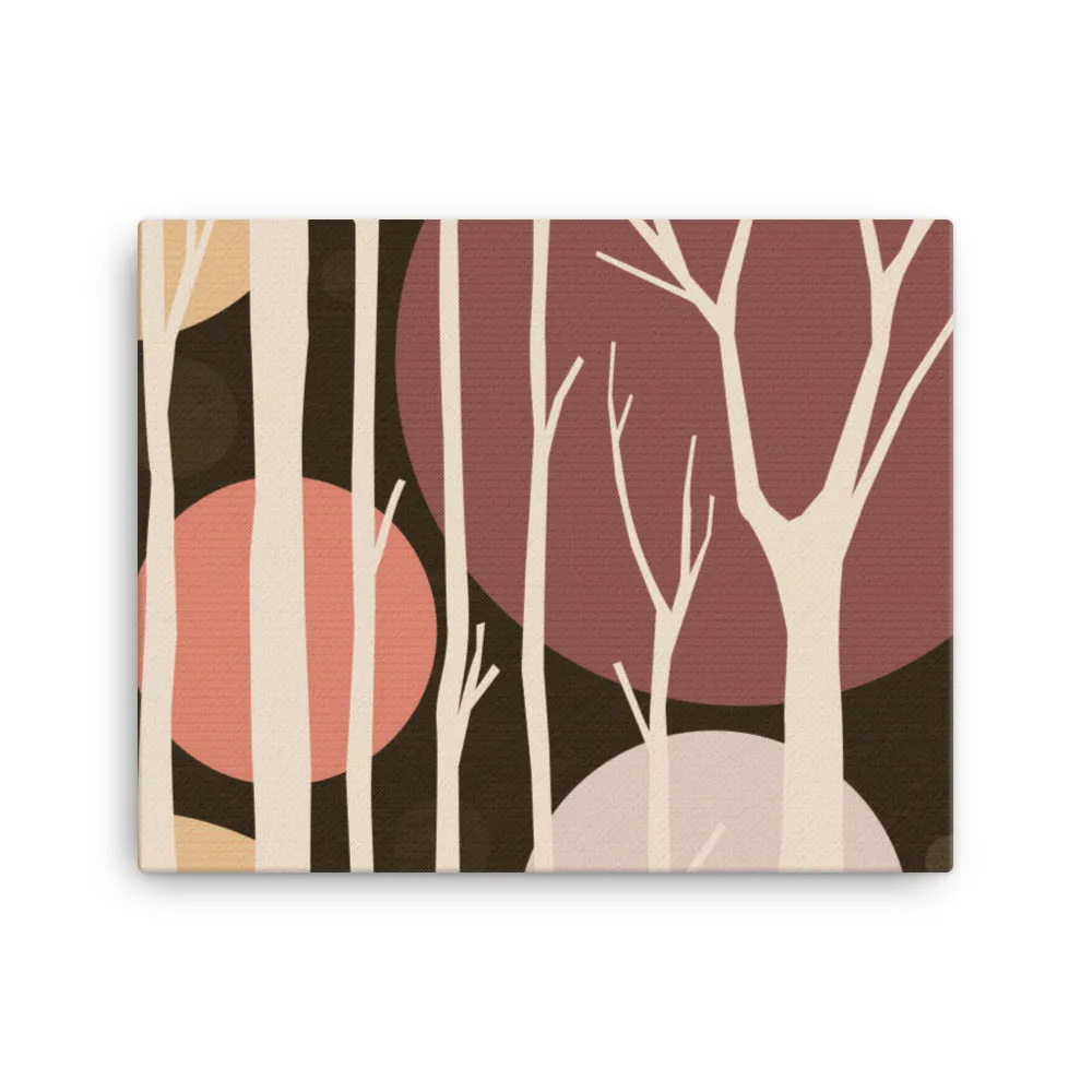 Mauve Wood Ready-to-Hang Premium Wrapped Wood Frame Art - Designed by Michigan Artists
