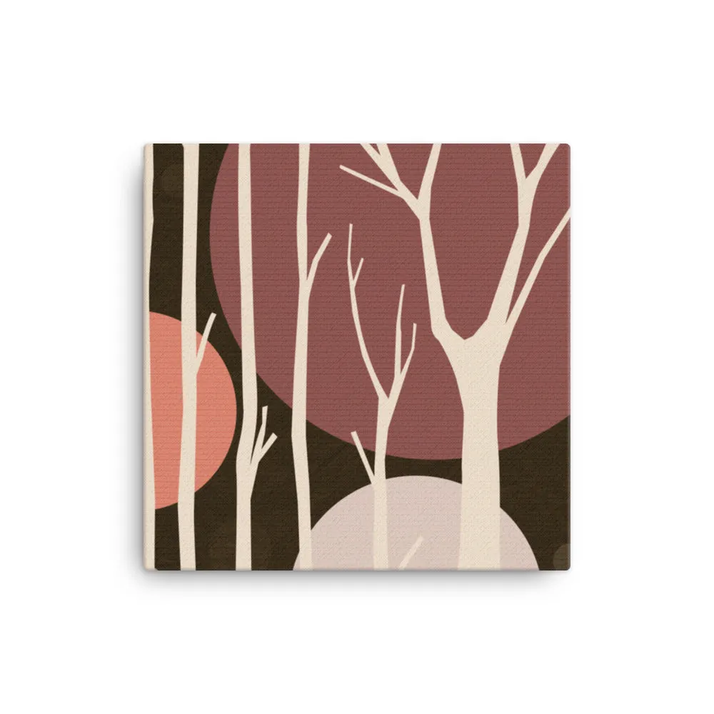 Mauve Wood Ready-to-Hang Premium Wrapped Wood Frame Art - Designed by Michigan Artists