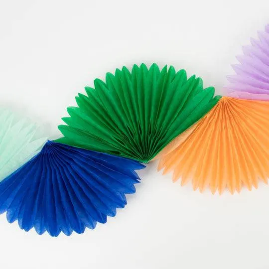 Meri Meri Rainbow Honeycomb Fan Garland