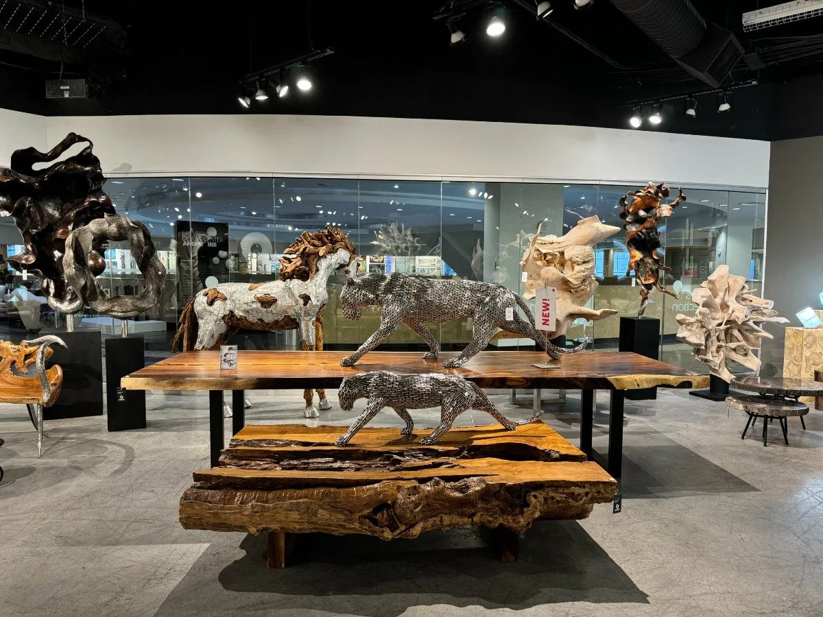 Mustang Horse Woodland Sculpture Standing
