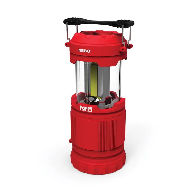 Nebo  Poppy  Red  LED  Pop Up Lantern