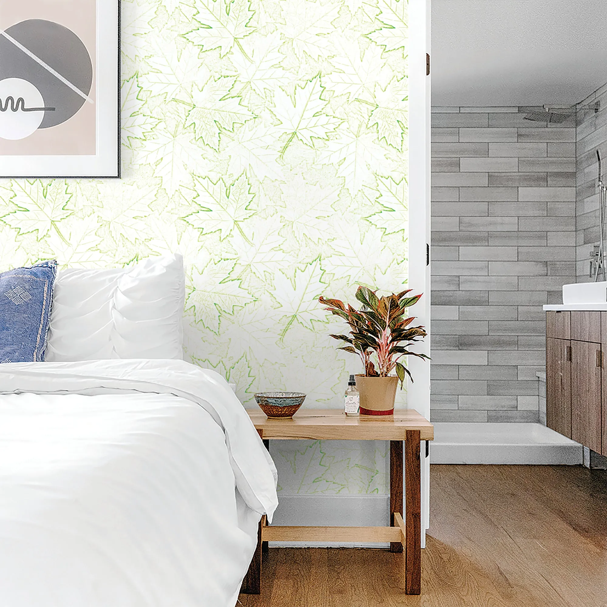 Northern Summer Peel & Stick Removable Fabric Wallpaper - Designed by Michigan Artists
