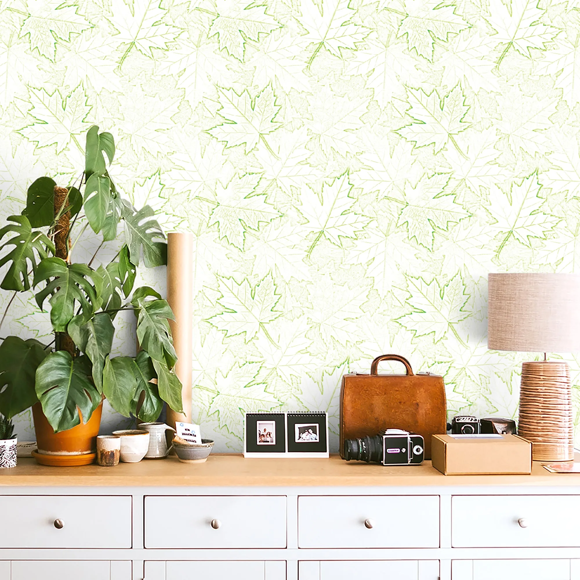 Northern Summer Peel & Stick Removable Fabric Wallpaper - Designed by Michigan Artists