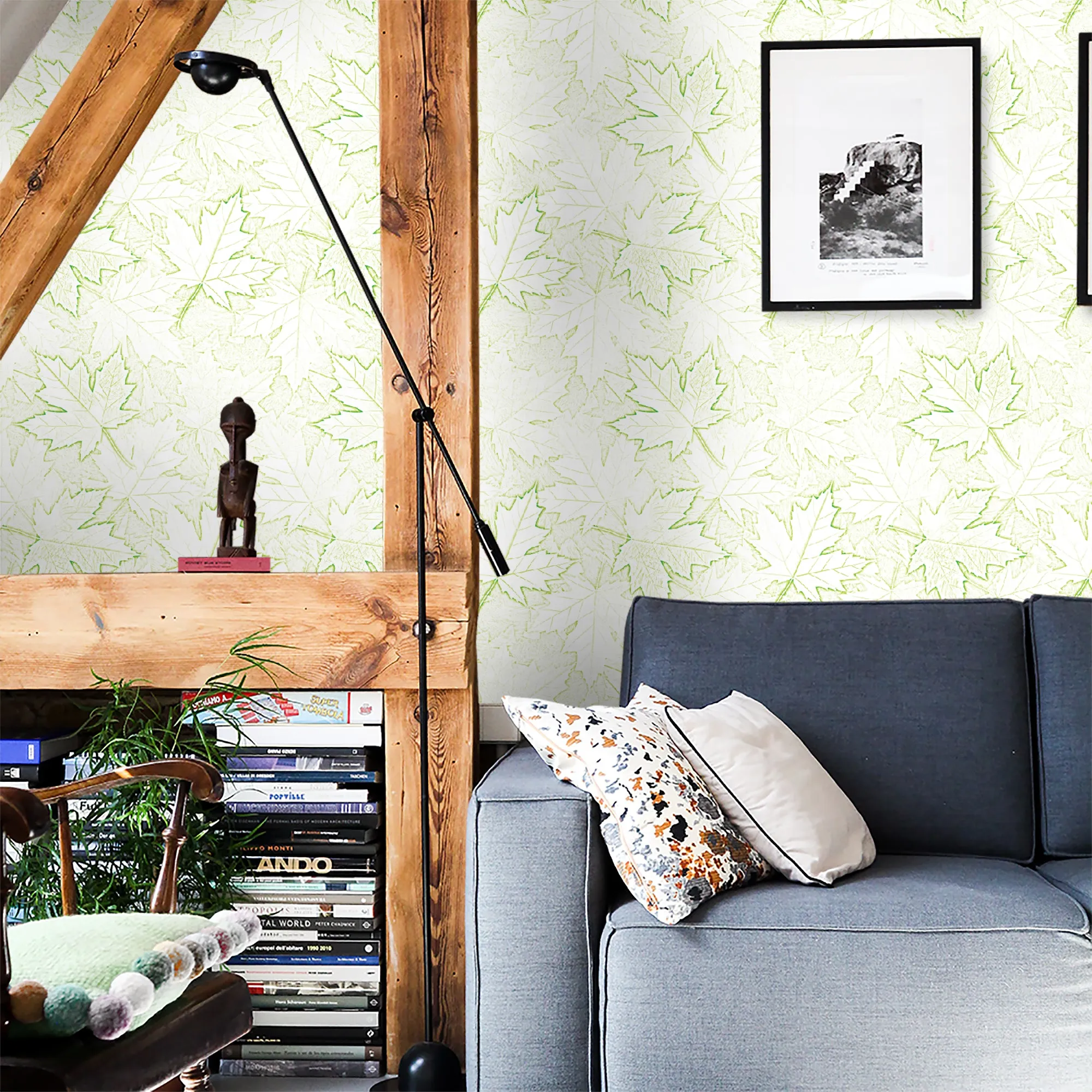 Northern Summer Peel & Stick Removable Fabric Wallpaper - Designed by Michigan Artists