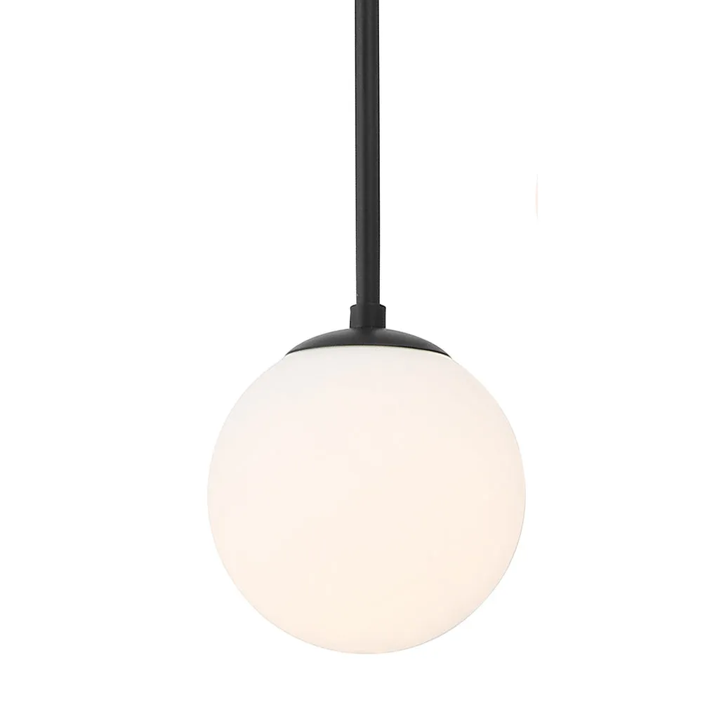Omni 6 Light Matte Black Chandelier