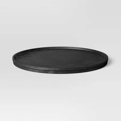 Open Box - Cast Metal Round Tray - Threshold