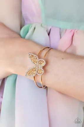 Paparazzi Bracelet ~ Butterfly Bella - Gold