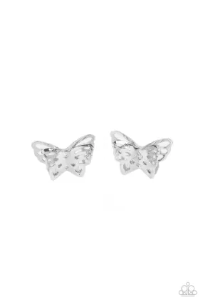 PAPARAZZI Flutter Fantasy - Silver EARRINGS