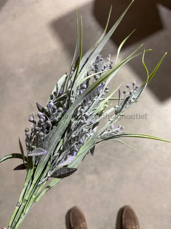 Plastic Berry/Grass Bush – Purple 80204