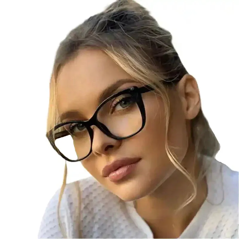 Plastic Titanium Light Cat Eye Optical Glasses