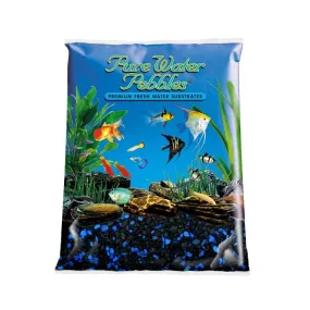 Pure Water Pebbles Premium Fresh Water Coated Aquarium Gravel Midnight Glo - 5 lbs - 6 Count