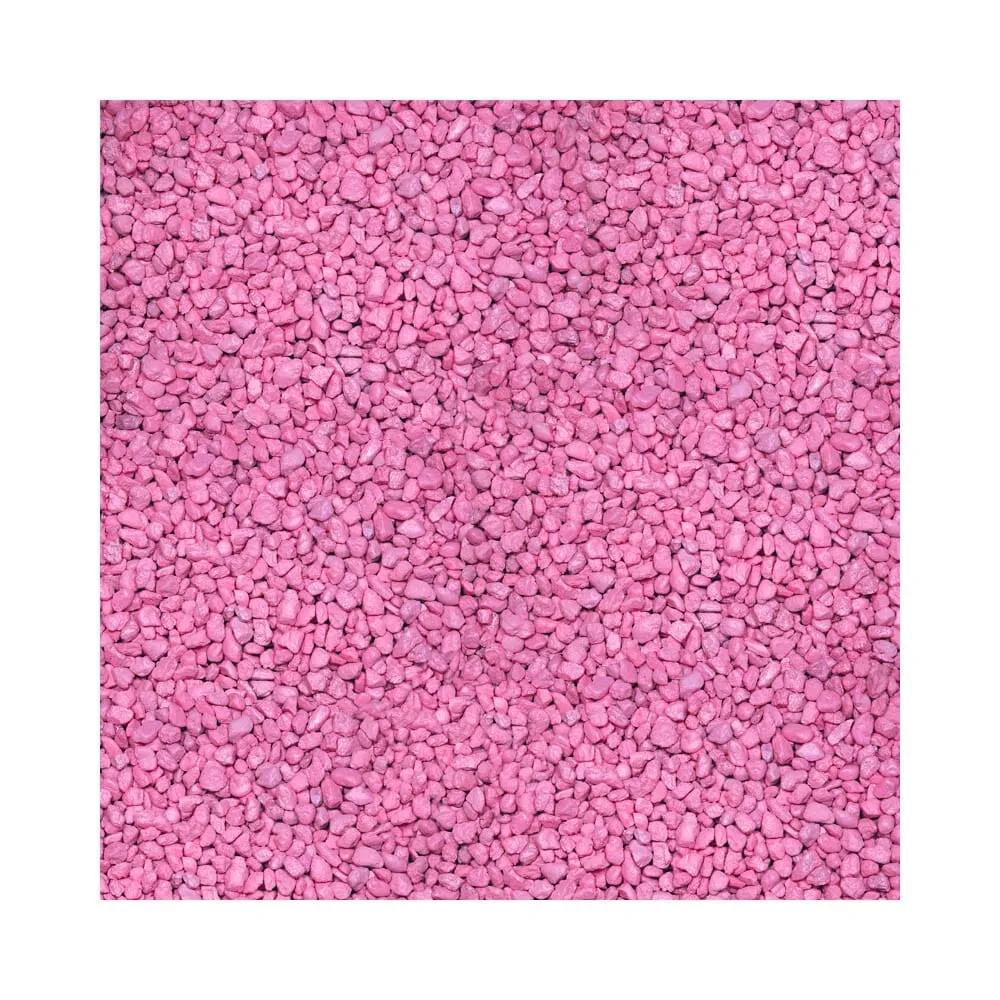 Pure Water Pebbles Premium Fresh Water Coated Aquarium Gravel Primrose Ping - 5 lbs - 6 Count