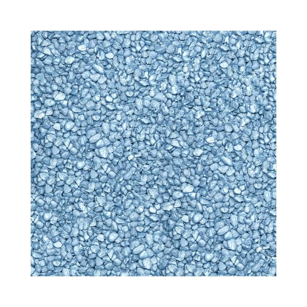Pure Water Pebbles Premium Fresh Water Frosted Aquarium Gravel Pastel Blue - 5 lbs - 6 Count