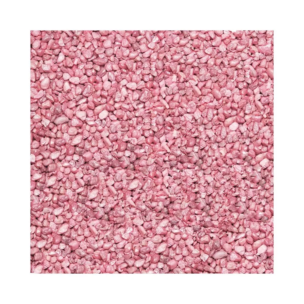 Pure Water Pebbles Premium Fresh Water Frosted Aquarium Gravel Pastel Pink - 5 lbs - 6 Count