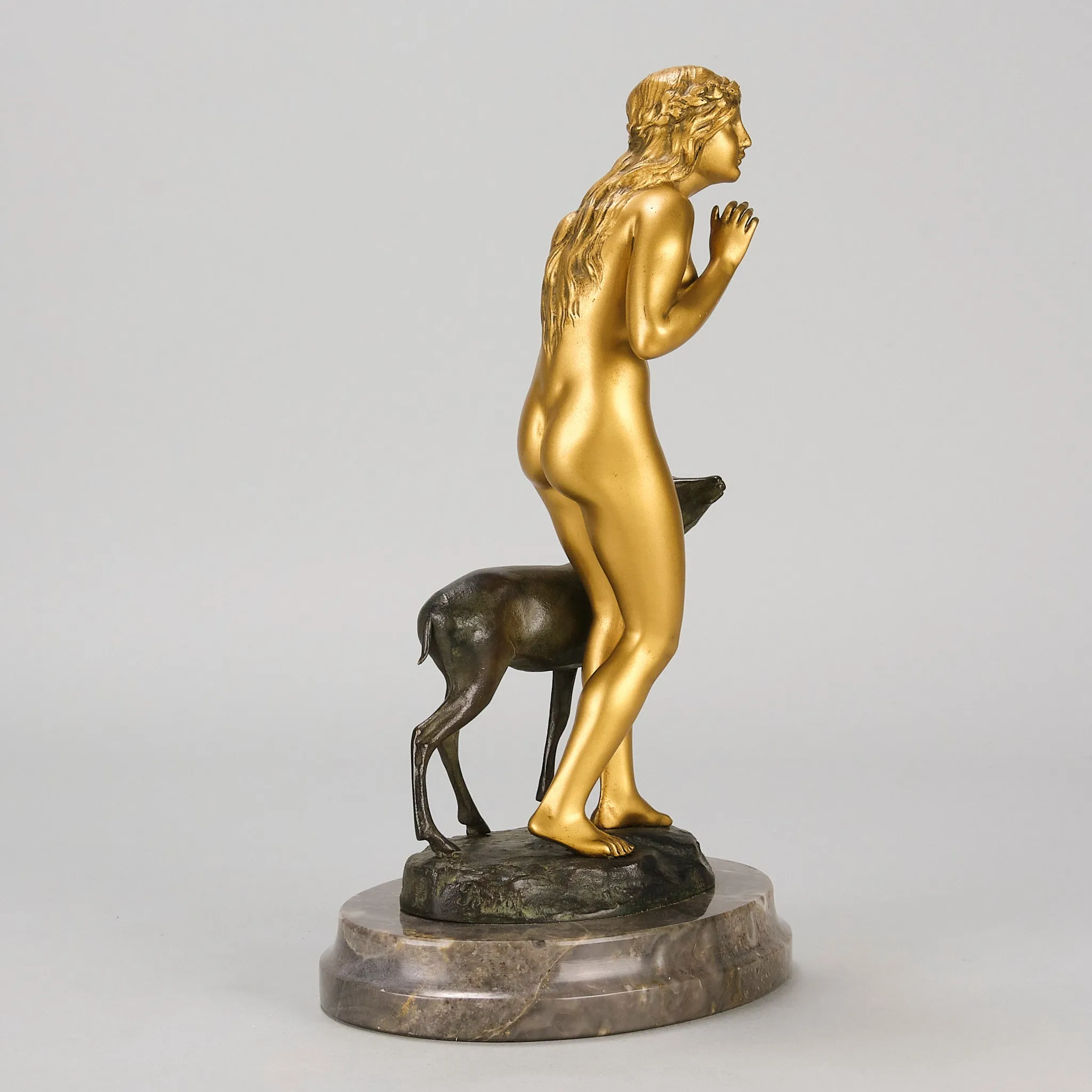 "Woman and Deer" by Perrot