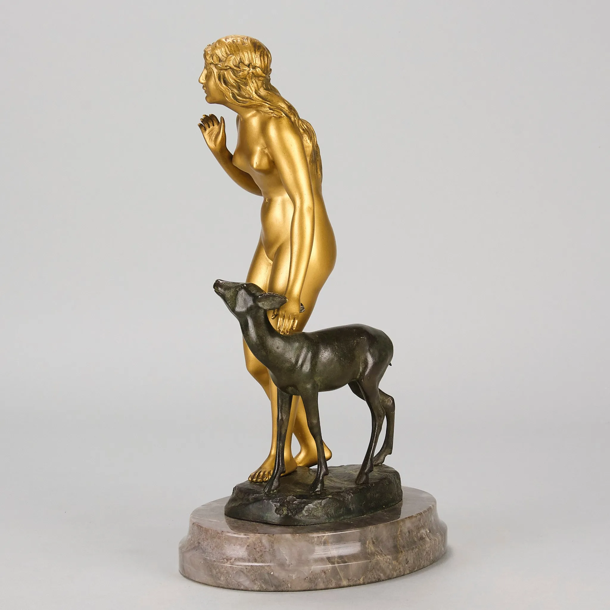 "Woman and Deer" by Perrot