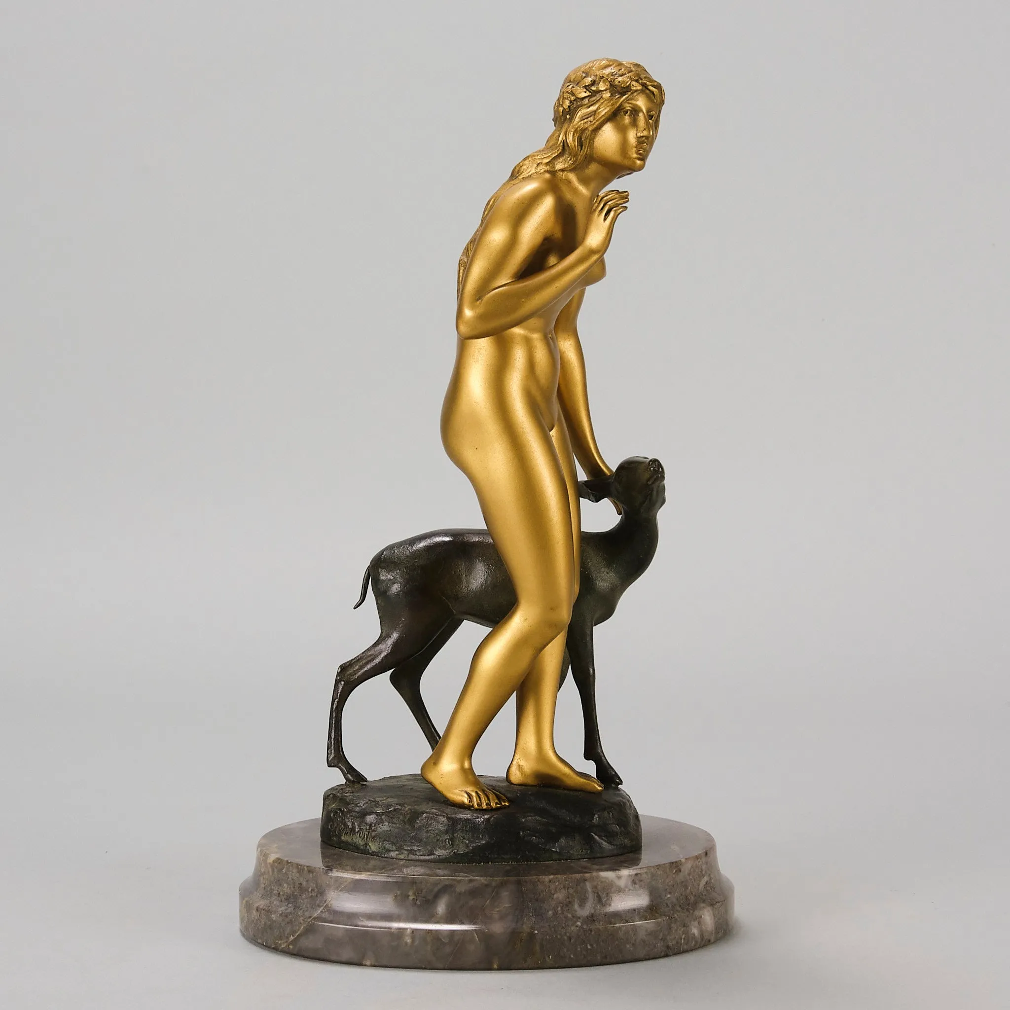 "Woman and Deer" by Perrot