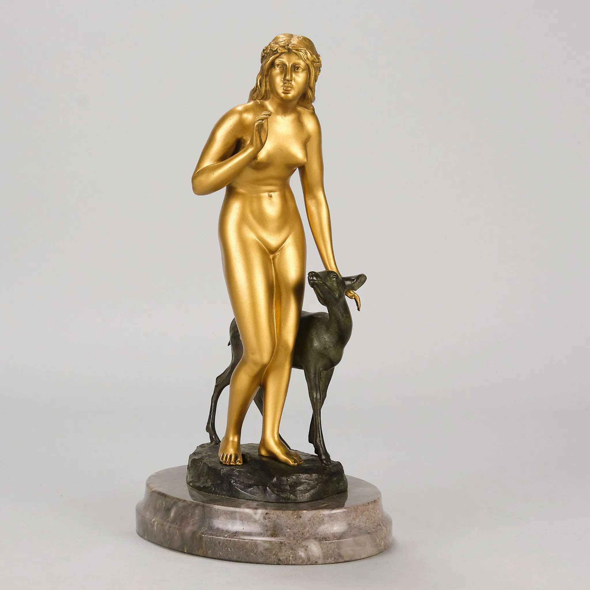 "Woman and Deer" by Perrot