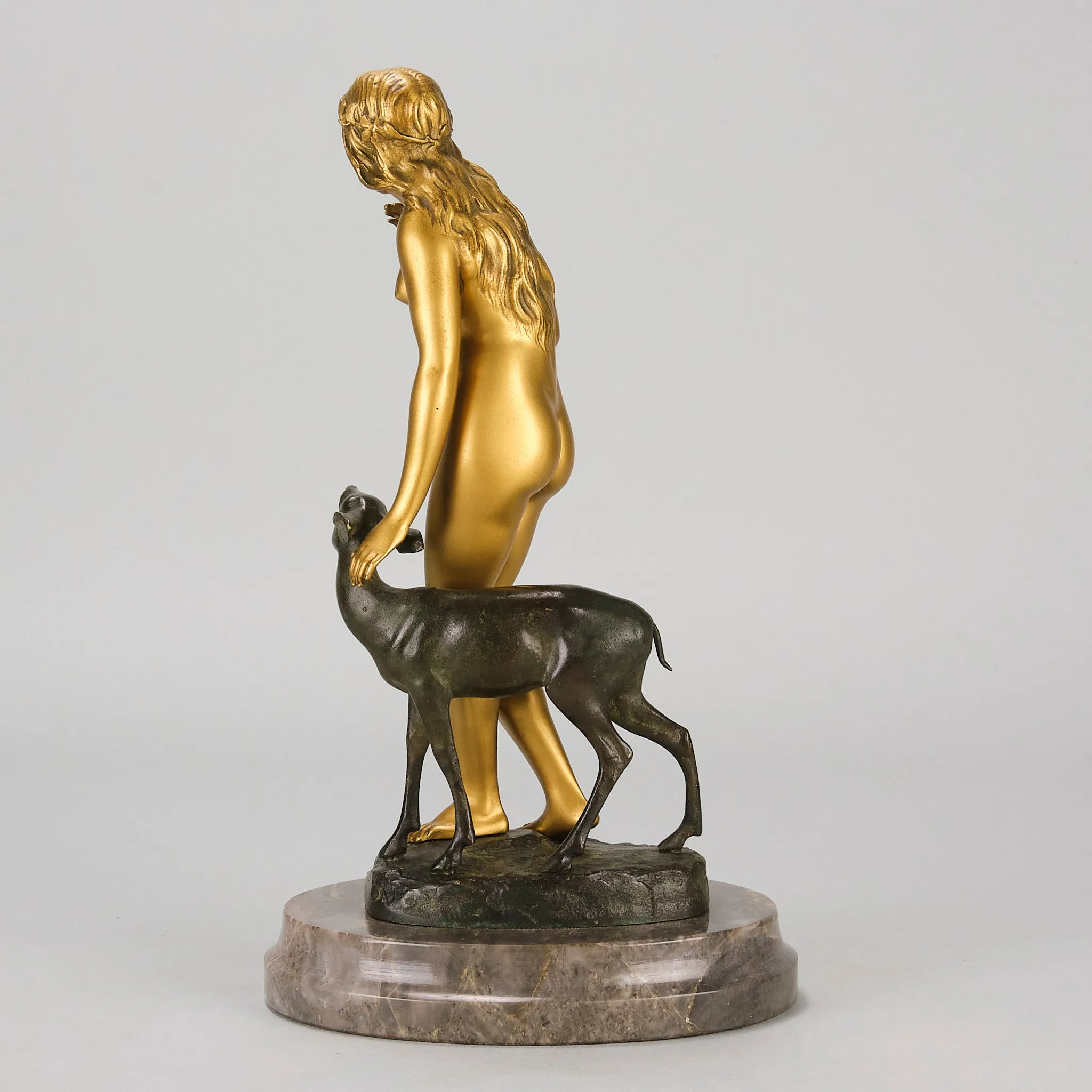 "Woman and Deer" by Perrot