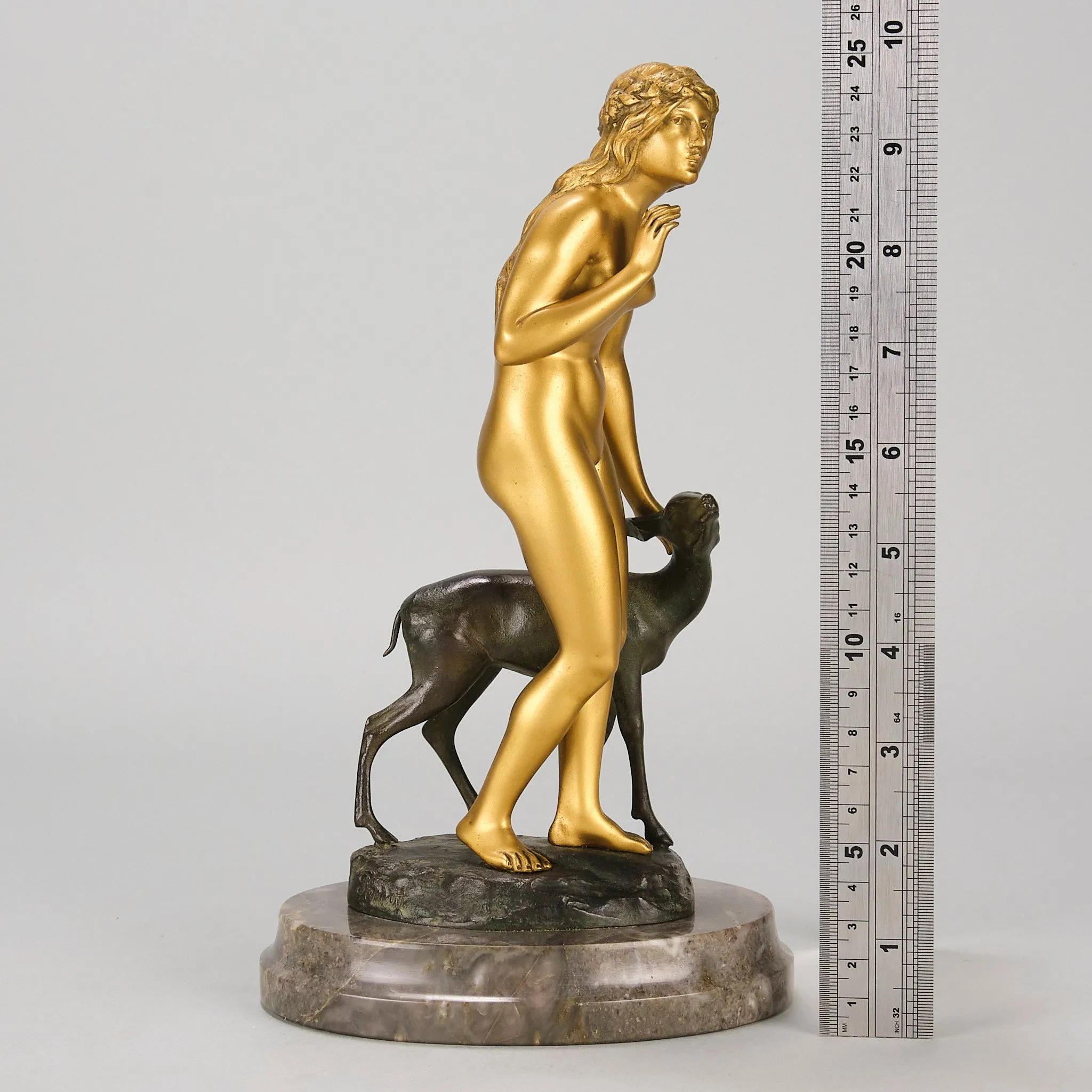 "Woman and Deer" by Perrot