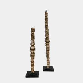 Set of Two Shell Countertop Sculptures