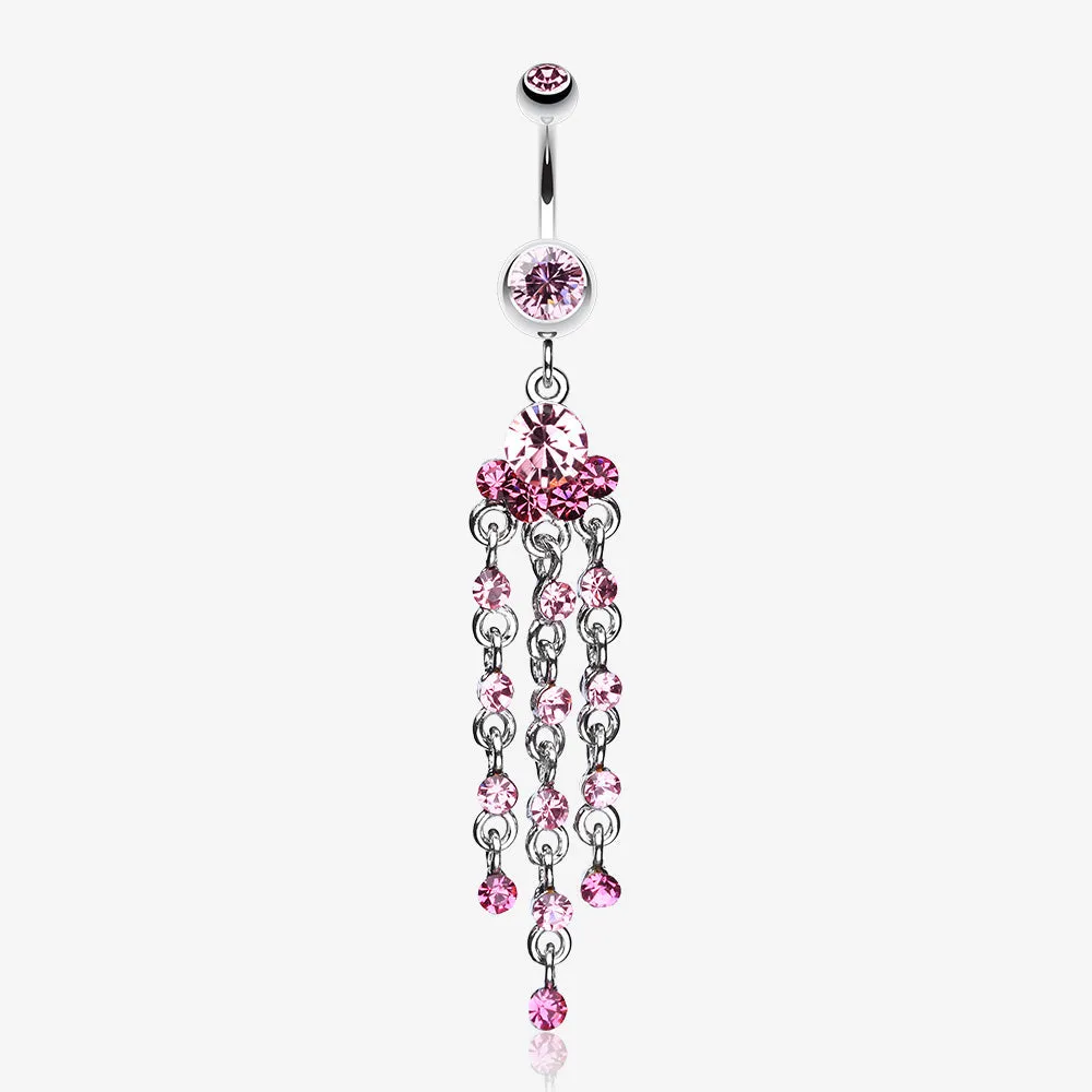 Shimmering Chandelier Belly Ring
