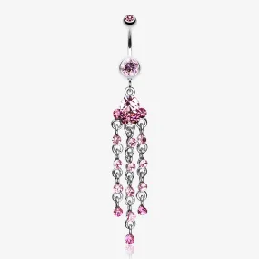 Shimmering Chandelier Belly Ring