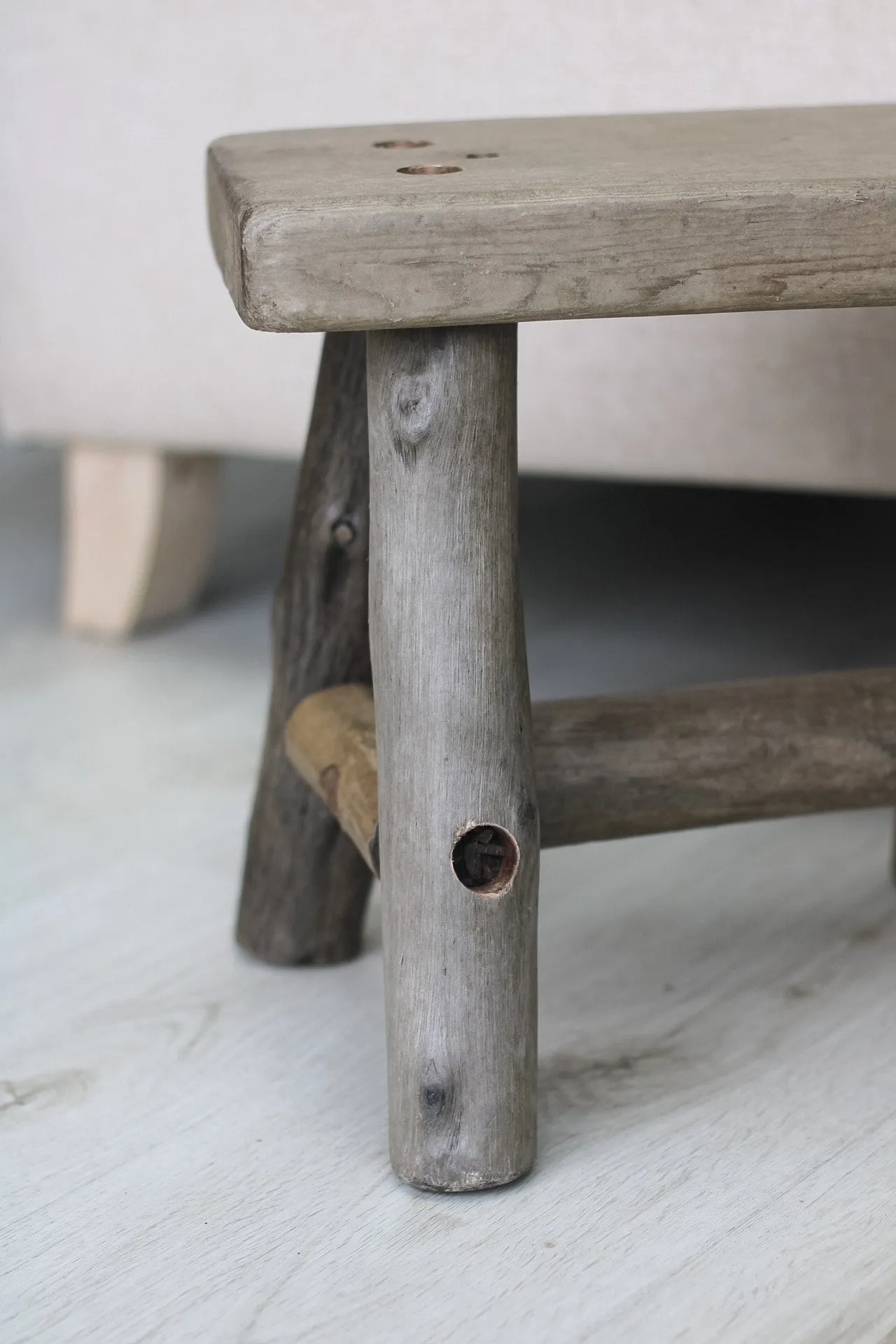 Small Rustic Wooden Stool