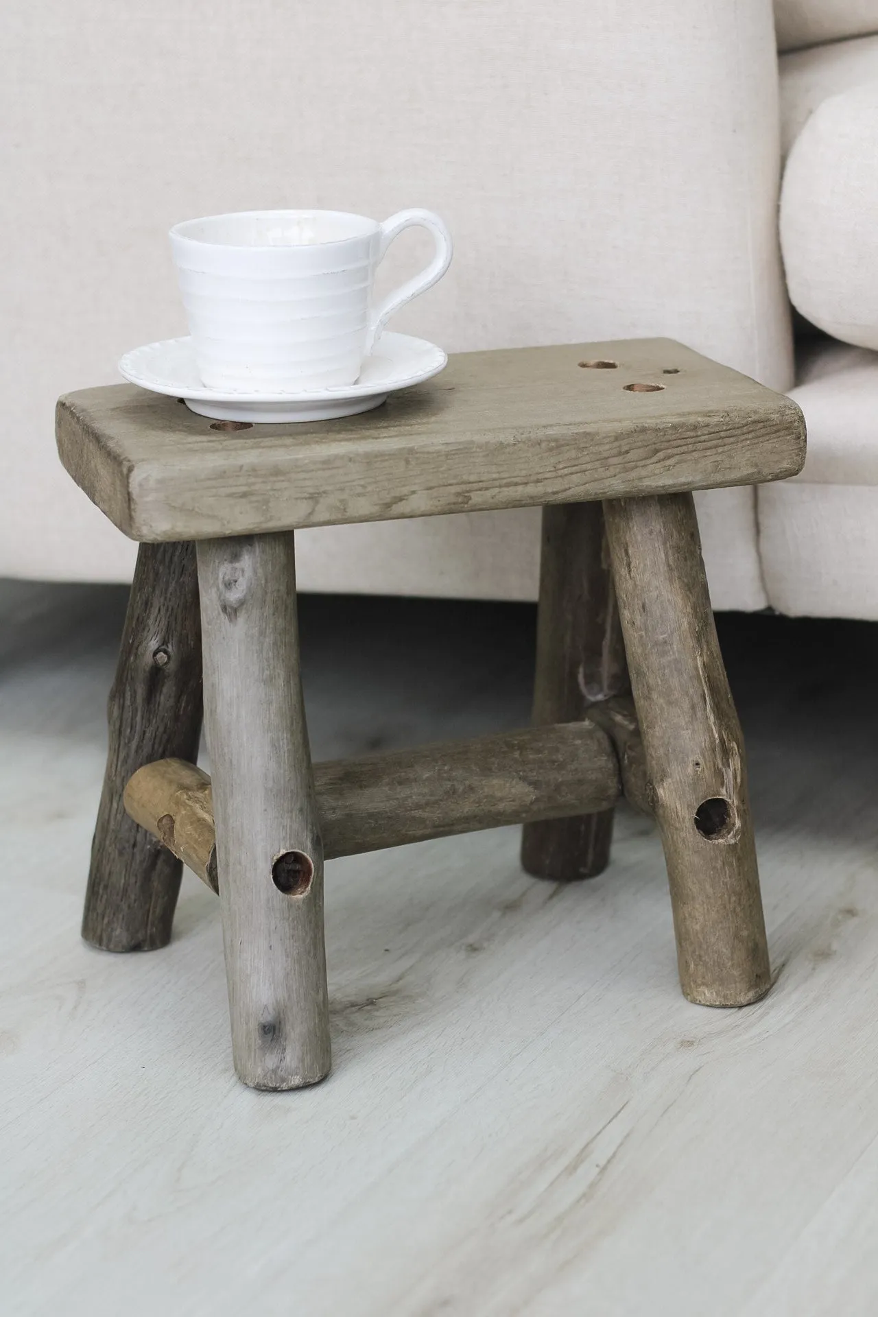 Small Rustic Wooden Stool