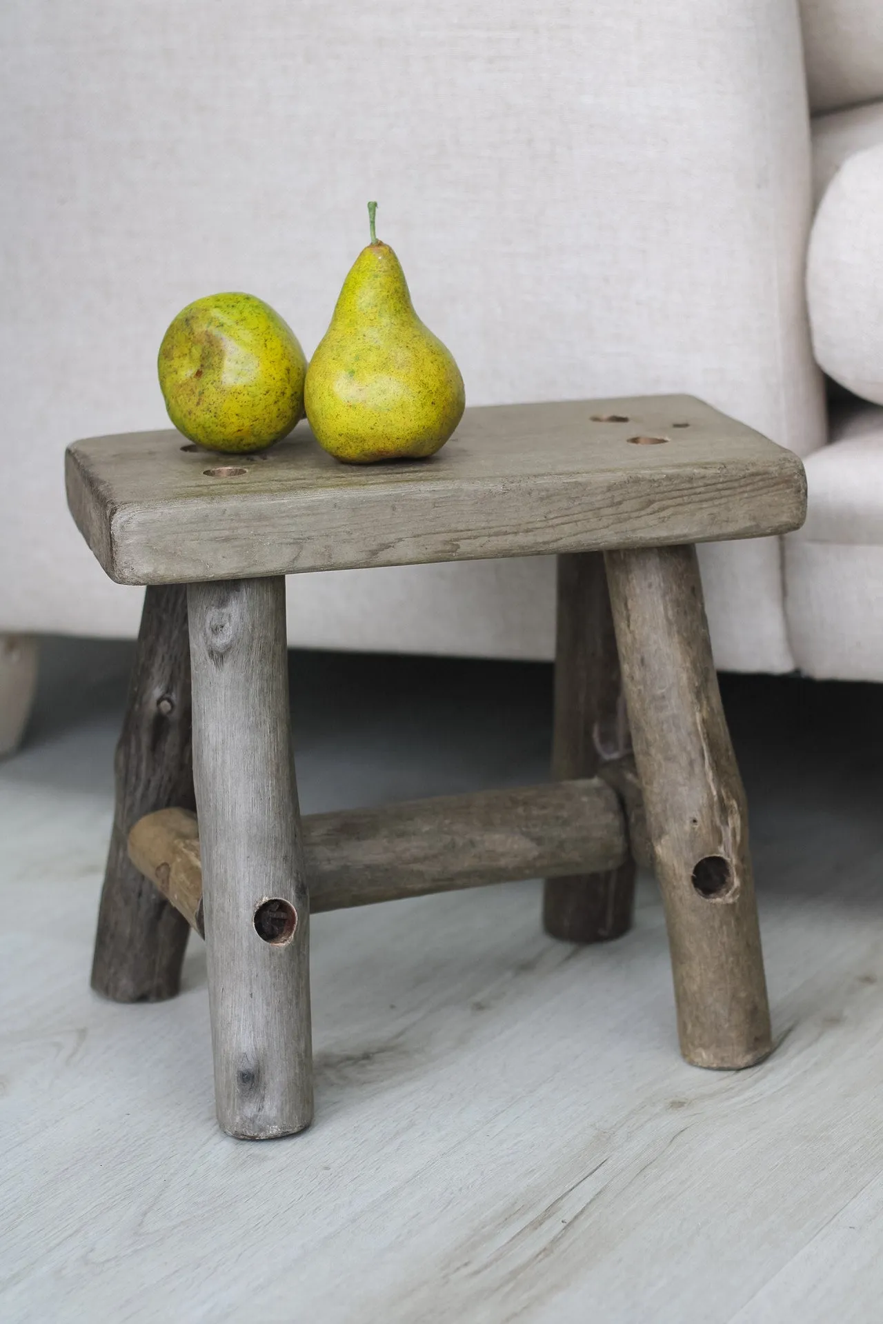 Small Rustic Wooden Stool