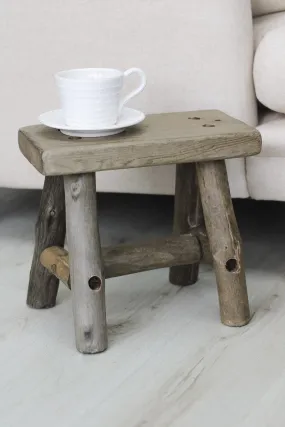 Small Rustic Wooden Stool